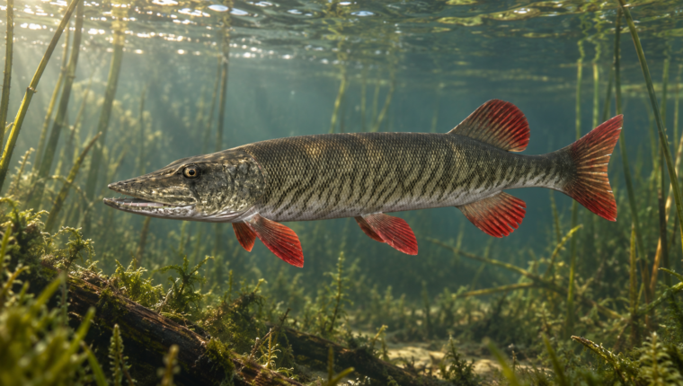 Rotflossenhecht in Fishing Planet