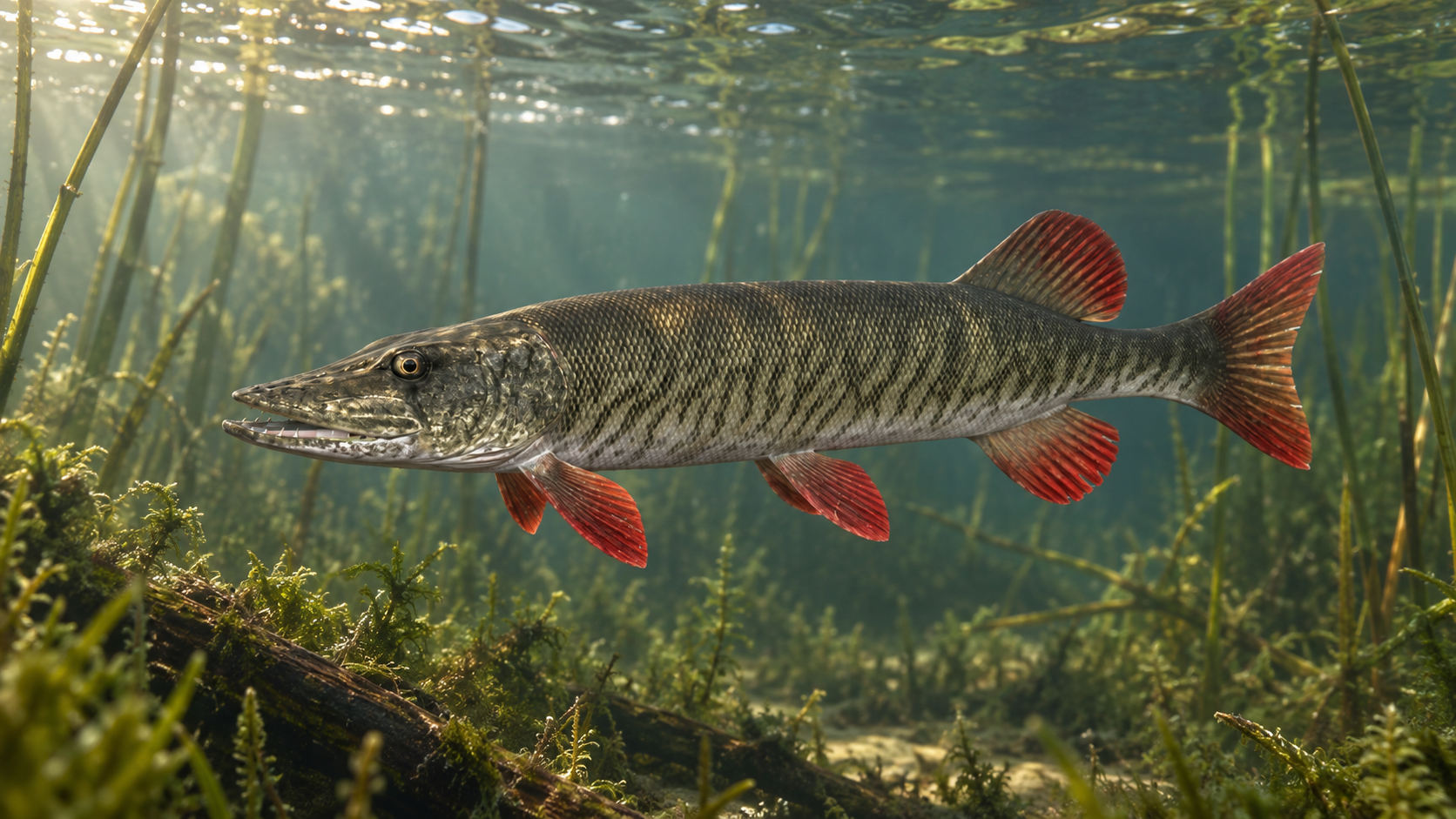 Rotflossenhecht in Fishing Planet